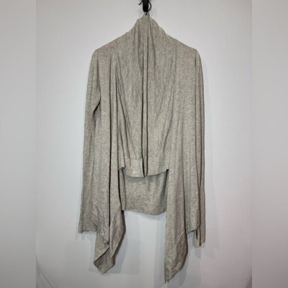 Lululemon Live Healthy Wrap Cardigan Heathered Sand Dune size 10 - Picture 6 of 12